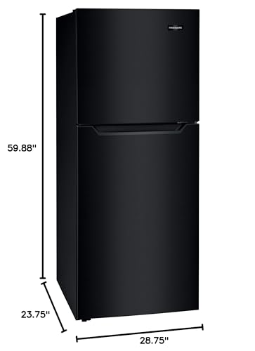Frigidaire 11.6 Cu. Ft. Compact ADA Top Freezer Refrigerator in Black with Electronic Control Panel, Reversible Door Swing, ENERGY STAR on Fridge.com