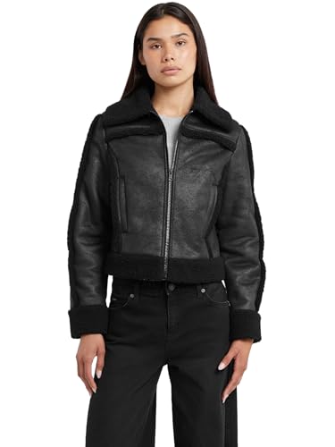 [ゲス] JEANS FAUX SHEARLING JKT