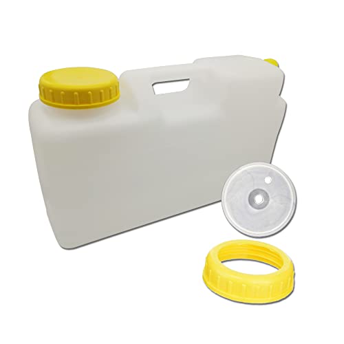 Männerladen 12 Liter Raumspar Kanister DIN 96 mit extra Schraubdeckel für Kabel- und Schlauchdurchführung Cover