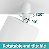 wowatt LED Ceiling Lights Adjustable 2 Way Spot Light Ceiling Bar GU10, White Wall Spotlight Fitting Rotatable Industrial Ceiling Spot Lamp Indoor for Kitchen Bedroom Hallway, GU10 Bulb Not Included #5
