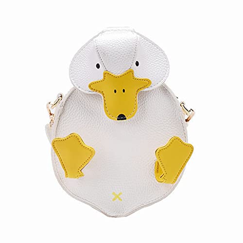Duck Purse Small PU Leather Crossbody Bag 3D Cartoon Duckling Shoulder Bag Coin Purse Clutch Wallet for Women