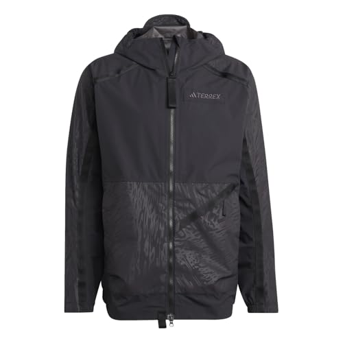 Veste Homme Noir adidas Terrex Utilitas RAIN.RDY protège de la pluie fine taille S