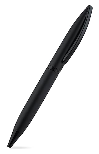 Image of amazon basics Classy Ballpoint Pen with Case for Office, Home and Gifting (Black Body, Blue Ink, Set of 2)
