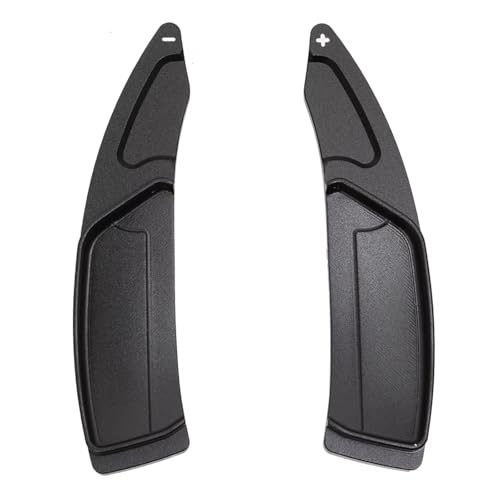 Compatible With Peugeot For 508 5008 308 3008 208 2008 GT SW 車用ステアリングホイールシフトパドルギアパドルエクステンダーステッカーに対応 パドルシフターエクステンション(Black)