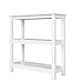 Tavolo da Consolle Scaffale a 3 livelli Tavolo da Ingresso bianco per Ingresso Soggiorno Camera da Letto 78x30x80 cm
