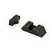 AmeriGlo Defoor Sight Fits Glock 42 and 43 Serrated Front/Rear Sight, Black