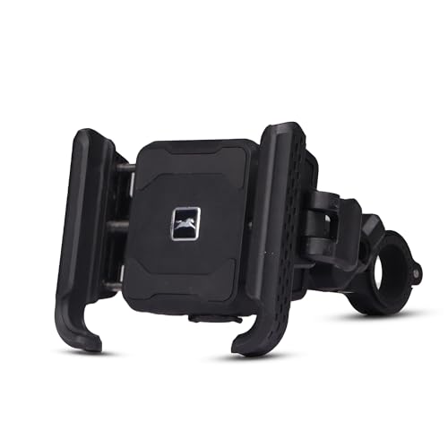 Image of TVS Premium Mobile Holder | 360 Rotation, One-Click Lock, Anti-Shake & Firm Grip | Universal Handlebar Mount for GPS & Navigation