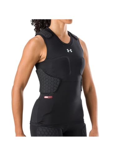 T-shirt Under Armour Gameday Armour à 7 coussinets noir XL femme