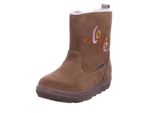 RICOSTA Sympatex Cosy - Botas de niña para aprender a andar, anchura: media, suelta, con plantilla, Castaño 260, 27 EU