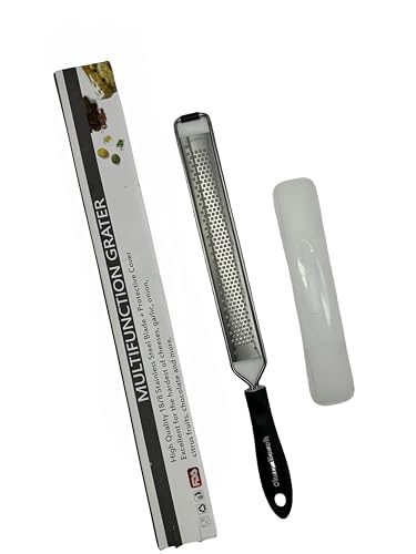 OhanaBeach®Grattugia manuale in acciaio inox, resistente alla ruggine e alla corrosione, lavabile in lavastoviglie.grattugia formaggio.grattugia carote.spargi formaggio grattugiato.grattugia mela