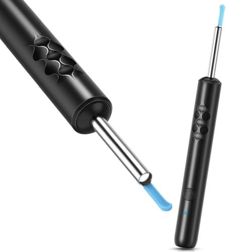 Ear Wax Removal, Upgraded Ear Cleaner with 1920P Camera, Ear Wax Removal Tool Camera with 8 Pcs Ear Set, Ear Wax Removal Kit with 7 Ear Spoon, Ear Cleaner with Lights, Ear Camera for iOS & Android