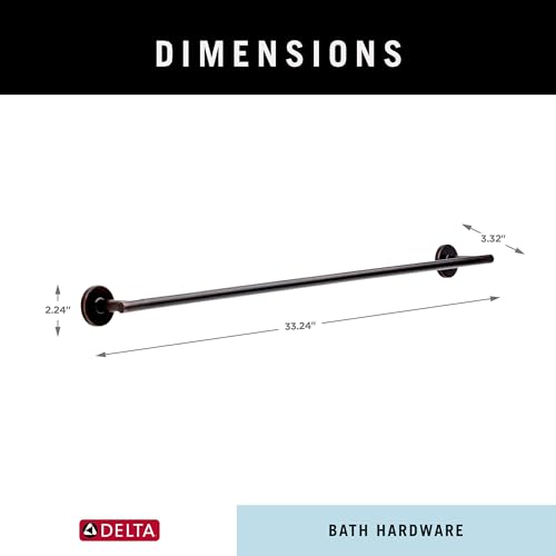 Delta 75930-RB Trinsic 30 in. Wall Mount Towel Bar Bath Hardware Accessory in Venetian Bronze - image 7