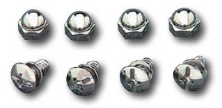 Viti targa cromate - kit Set viti