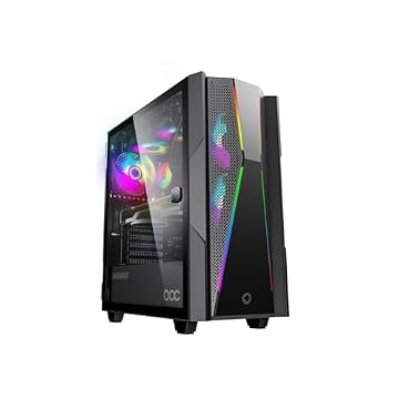 Gabinete Gamer Gamemax Typhoon Frontal Fita Led RGB/1Fan Led ARGB Traseiro/1 Fan COC Turbo Lateral Full Window Lateral Vidro Usb 3.0