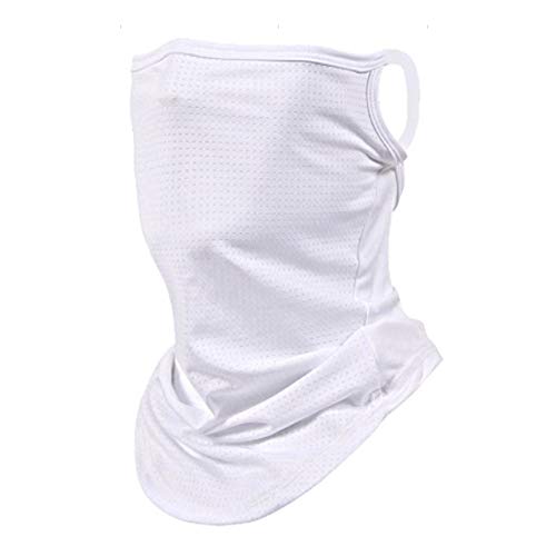 [belle] �t�F�C�X�J�o�[ UV�J�b�g UPF50+ ���Ă��h�~ �l�b�N�Q�C�^�[ �t�F�C�X�}�X�N ���|�� �⊴ �z������ �����񃓃O�p ���j�Z�b�N�X (�z���C�g, �����T�C�Y)