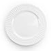 Elama Cara 16 Piece Round Porcelain Dinnerware Set in White