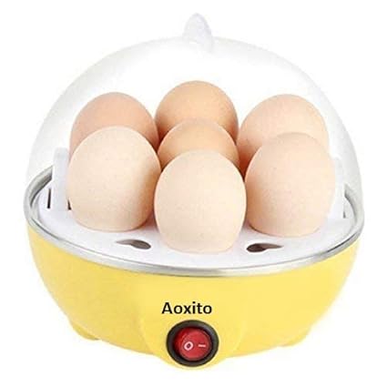 AOXITOPlastic Electric Egg Boiler (Multicolour)(yallow)