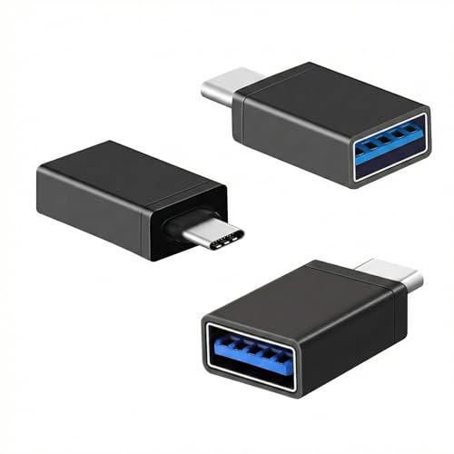 Adaptador USB para Tipo C, Colocar Mouse Macbook, OTG, Compatível com iPhone 15 16 17, Android, Notebook, PS5, Switch 1 e 2, Teclado, HD, Controle Gamer, Transferência Rápida