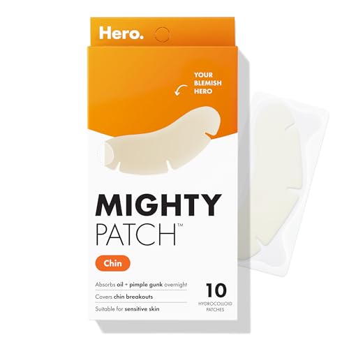 Patchs menton hydrocolloïdes Mighty Patch pour stopper les boutons rebelles sans irriter la peau