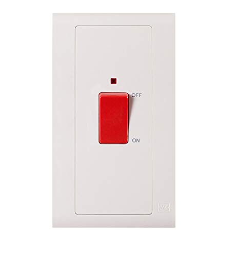 MK Essentials 20AX 1G DP Switch with NEON, White