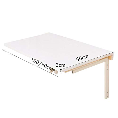 Table pliante à abattant murale blanche pour désencombrer une pièce - 8