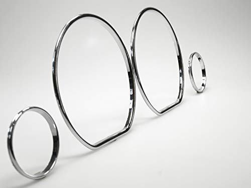 LETRONIX Chrom Tachoringe für Golf 3 Vento