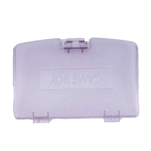 GBC Batterie Abdeckung, ENDARK Kunststoffreparatur Rückendeckel Teile Ersatz Akkufachdeckel für GBC Gameboy Color System (2 stücke Transparent Violett) Cover