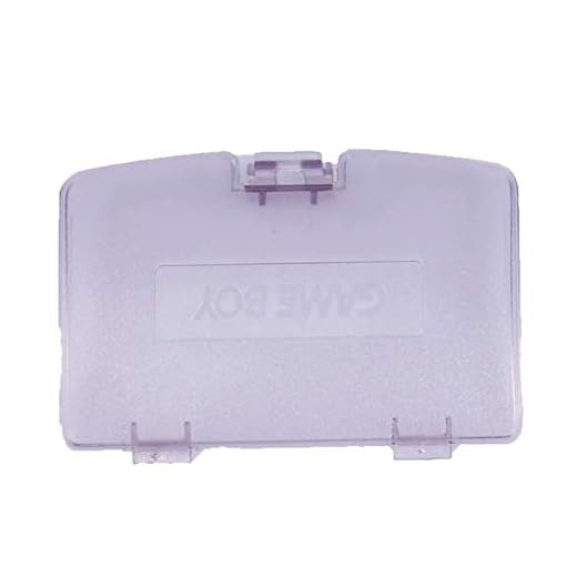 GBC Batterie Abdeckung, ENDARK Kunststoffreparatur Rückendeckel Teile Ersatz Akkufachdeckel für GBC Gameboy Color System (2 stücke Transparent Violett)