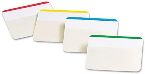 3M 686F-1 Post-It Durable Filing Tabs, Multi-Colour, 2 x 1.5-Inch, Pack of 24