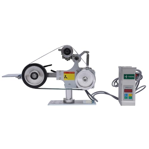 1x30 Inch Belt Sander 550W 110V, Benchtop Grinder with Fixed Angle Guide for Knife Sharpening, Woodworking & Metal Polishing Sander Tool