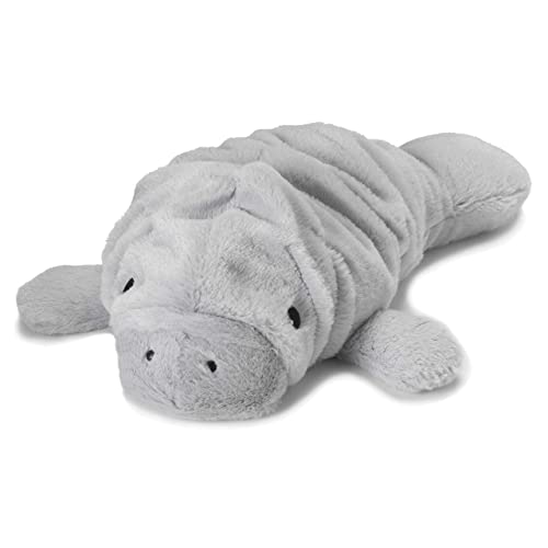 Image of Intelex Warmies Microwavable French Lavender Scented Plush, Manatee Warmies, Gray, 14" X 8" X 4"