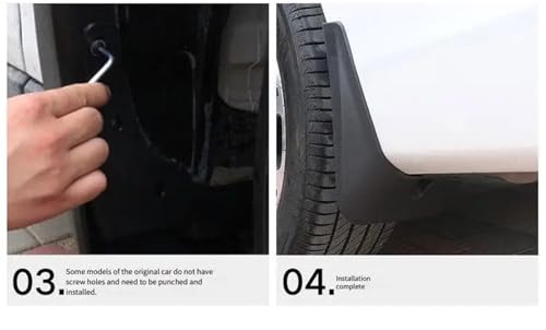 Guardabarros protectores contra salpicaduras Changan CS55 Plus accesorios coche 3