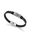  Viceroy Pulsera de Caballero de Acero y Piel