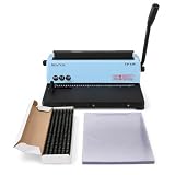 REACVIA TD-130 Encuadernadora Espiral Metálica A4 Manual 3:1, Escuela y Negocio