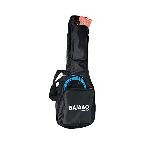 Image of Bajaao ABS Guitar Bag Dual Guitar Gig Bag With 12Mm Padding For One Acoustic & One Electric Guitar, Black