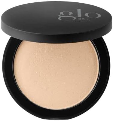 Glo Skin Beauty Pressed Base Powder Foundation Makeup (Natural Light) - Flawless Coverage for a Radiant Natural, Second-Skin Finish
