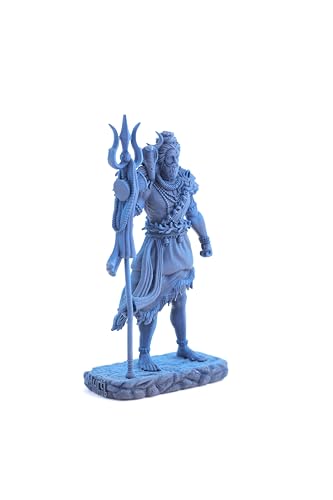 Image of Shiv ji Murti for Home Temple Idol Sculpture Showpiece for Mandir Home (Antique Gold)