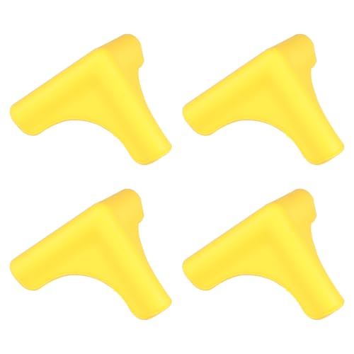 TOYANDONA Protectores de Esquinas de Mesa Antichoque para Juego de 4 Piezas de Silicona Flexible Color Amarillo para Muebles y Seguridad Infantil Hogar