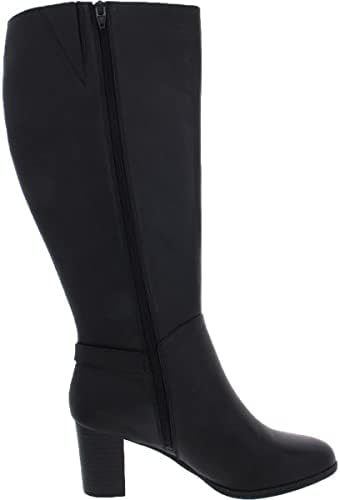 Giani Bernini Womens Adonnys Memory-Foam Wide-Calf Boots, Black, Size | Image 2