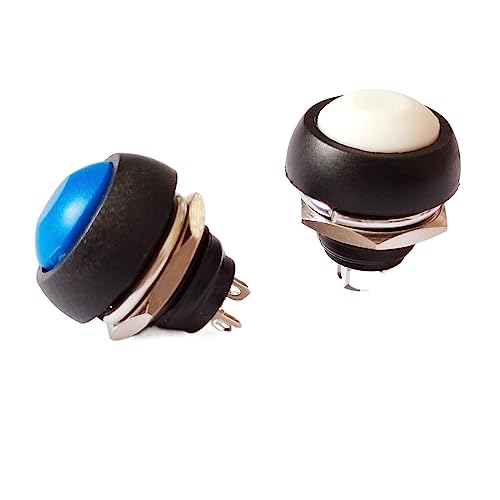 Interrupteur petit bleu pas de verrouillage réinitialiser étanche pour commande électrique - 2