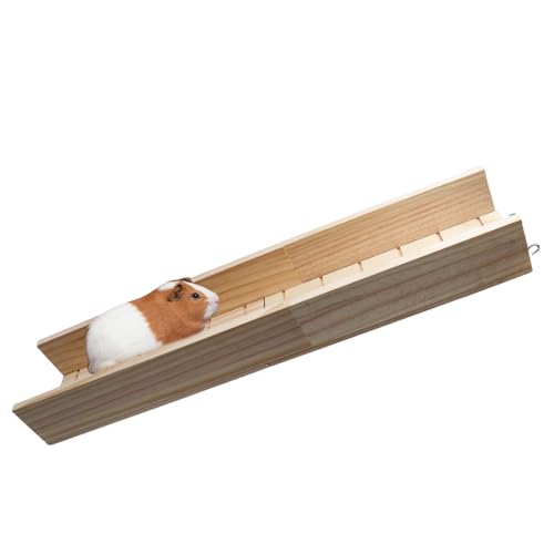 Wooden Guinea Pig Ramp for Cage, Hamster Platform, Hamster Ladder Toys, Bridge Accessories for Guinea Pig Cage, Cage Accessories for Guinea Pig, Hamster, Rats, Chinchillas, Squirrels