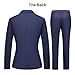 TRONSTORE Women's Business Suits for Work Professional 2 Piece Slim Fit Outfits Pants Suit for Women-Navy-L
