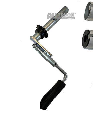 Premium EZ-Mount Manual Hand Crank Cab Level Truck & Trailer Tarp Roller Kit with Lock Lever & PVC Mesh Tarp (8\' x 14\') - Thumbnail 4
