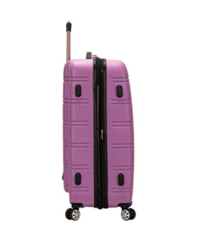 Rockland Melbourne Hardside Expandable Spinner Wheel Luggage, Pink, 3-Piece Set (20/24/28) #TOP1