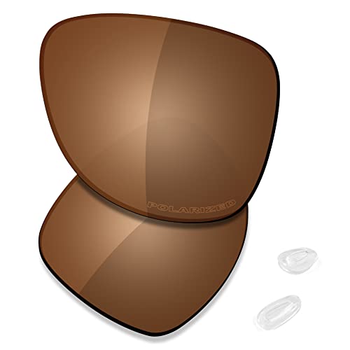 Verres et plaquettes de nez pour réparer des lunettes Oakley Daisy Chain rayées SAUCER marron