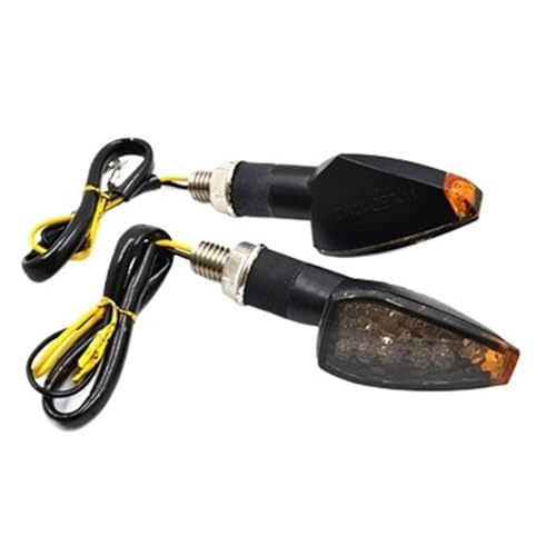 Clignotants de moto universels à LED 12V lampe ambre courte pour tuning