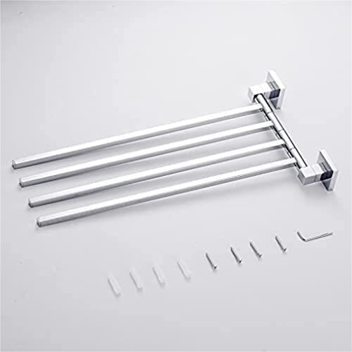 Support de serviette mural pivotant pour petits espaces de bain - 4