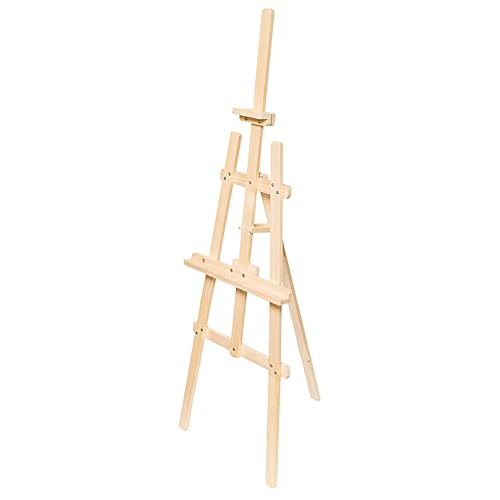 Wooden Easel Large 180cm - Height Adjustable Wedding Canvas Easel for Field Painters Kids Adults Beech Wood