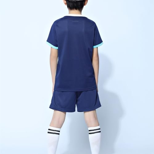 Kids Boys Girls Basketball Football Team Uniform Short Sleeve Tshirts And Training Shorts Set Athletic Tracksuit4