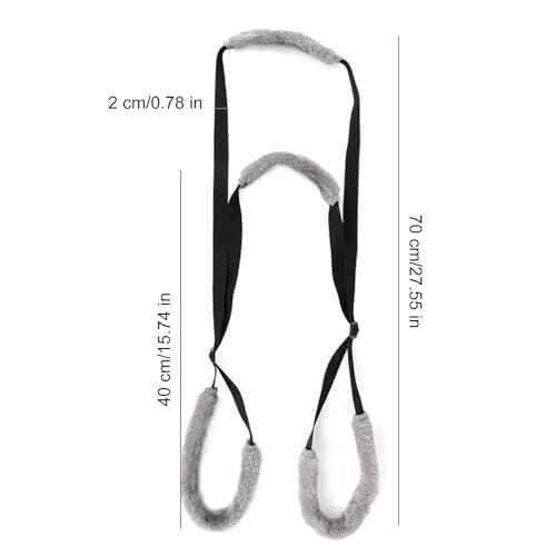 Image of NIIIYTYB Sling for Dogs Back Legs Rear Support Harness for Paralyzed or Handicapped Pets Assistance Lift Slings for Hind Leg Mobility Small Dog Handicap Supplies for Joint Injuries and Stability Black